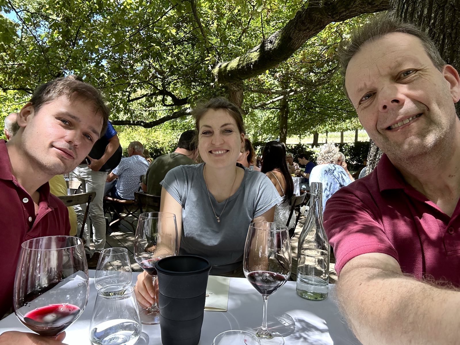 Malte Teichmann, Jana Gonnermann mit Prof. Norbert Gronau